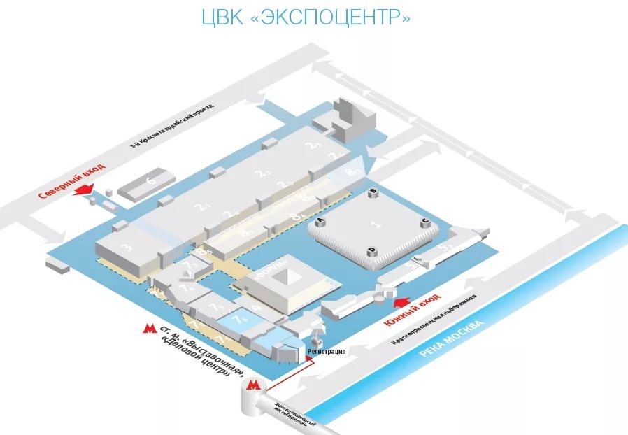 Экспоцентр павильон 2 схема